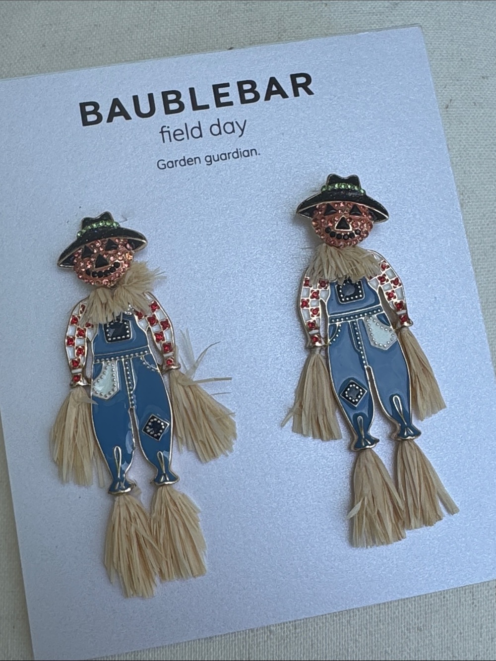 BaubleBar scarecrow pierced earrings - NWT